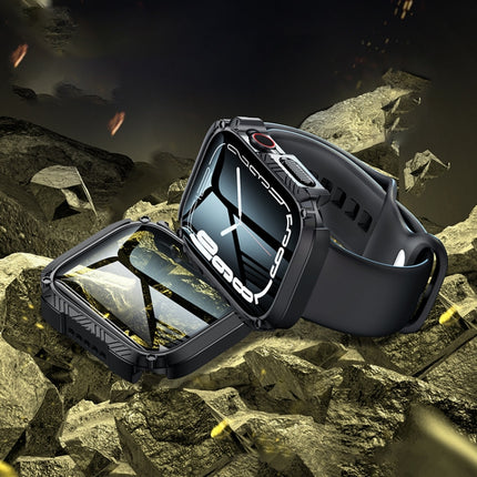 Screen Tempered Glass Film Armor Waterproof Watch Case, For Apple Watch Series 9 / 8 / 7 45mm, For Apple Watch Series 9 / 8 / 7 41mm - DealBuddy