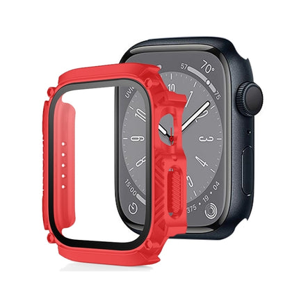 Screen Tempered Glass Film Armor Waterproof Watch Case, For Apple Watch Series 9 / 8 / 7 45mm, For Apple Watch Series 9 / 8 / 7 41mm - DealBuddy