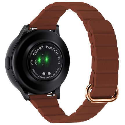 22mm Magnetic Buckle Leather Watch Band, For Samsung Galaxy Watch3 45mm - DealBuddy