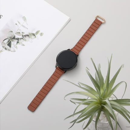 22mm Magnetic Buckle Leather Watch Band, For Samsung Galaxy Watch3 45mm - DealBuddy