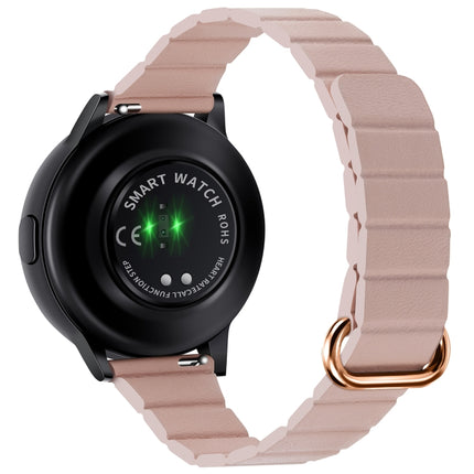 22mm Magnetic Buckle Leather Watch Band