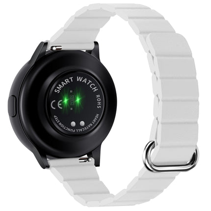 22mm Magnetic Buckle Leather Watch Band, For Samsung Galaxy Watch3 45mm - DealBuddy