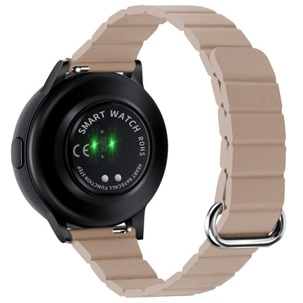 22mm Magnetic Buckle Leather Watch Band, For Samsung Galaxy Watch3 45mm - DealBuddy