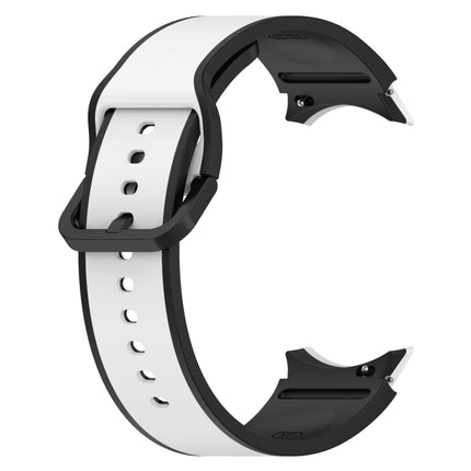 Two-color Silicone Watch Band, For Samsung Galaxy Watch4 Classic 46mm / Watch4 44mm, For Samsung Galaxy Watch4 Classic 42mm / Watch4 40mm, For Samsung Galaxy Watch5 Pro / Watch5 - DealBuddy