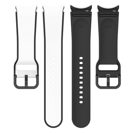 Two-color Silicone Watch Band, For Samsung Galaxy Watch4 Classic 46mm / Watch4 44mm, For Samsung Galaxy Watch4 Classic 42mm / Watch4 40mm, For Samsung Galaxy Watch5 Pro / Watch5 - DealBuddy