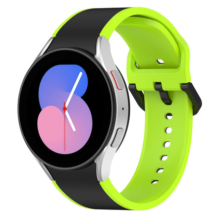 Two-color Silicone Watch Band, For Samsung Galaxy Watch4 Classic 46mm / Watch4 44mm, For Samsung Galaxy Watch4 Classic 42mm / Watch4 40mm, For Samsung Galaxy Watch5 Pro / Watch5 - DealBuddy
