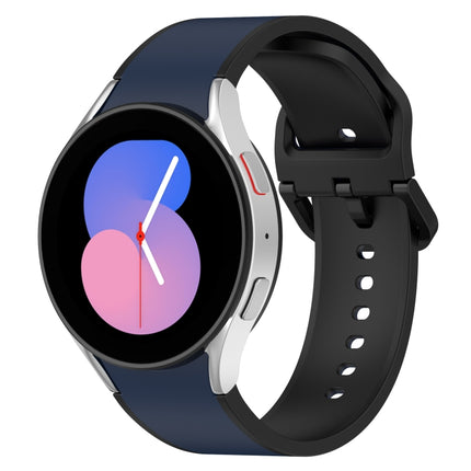 Two-color Silicone Watch Band, For Samsung Galaxy Watch4 Classic 46mm / Watch4 44mm, For Samsung Galaxy Watch4 Classic 42mm / Watch4 40mm, For Samsung Galaxy Watch5 Pro / Watch5 - DealBuddy