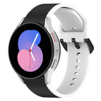 For Samsung Galaxy Watch4 Classic 42mm / Watch4 40mm / Black White