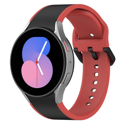 Two-color Silicone Watch Band, For Samsung Galaxy Watch4 Classic 46mm / Watch4 44mm, For Samsung Galaxy Watch4 Classic 42mm / Watch4 40mm, For Samsung Galaxy Watch5 Pro / Watch5 - DealBuddy