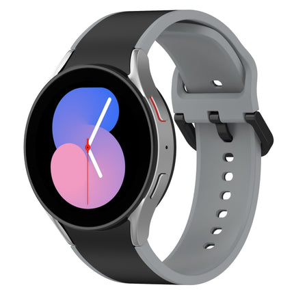 Two-color Silicone Watch Band, For Samsung Galaxy Watch4 Classic 46mm / Watch4 44mm, For Samsung Galaxy Watch4 Classic 42mm / Watch4 40mm, For Samsung Galaxy Watch5 Pro / Watch5 - DealBuddy