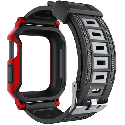 Military Silicone Watch Band + Watch Case Set, For Apple Watch Series 9/8/7 45mm, For Apple Watch Series 9/8/7 41mm - DealBuddy