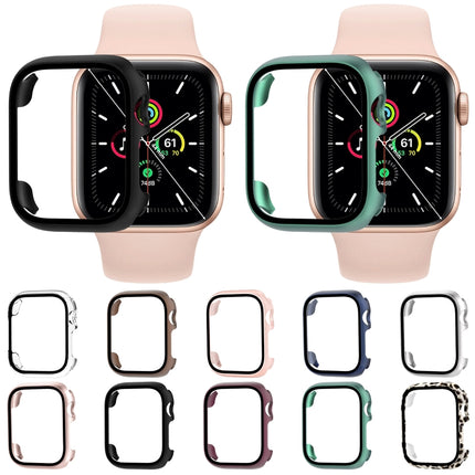 Tempered Glass Film PC Watch Case, For Apple Watch Series SE 3&SE 2&6&SE&5&4 44mm, For Apple Watch Series SE 3&SE 2&6&SE&5&4 40mm - DealBuddy