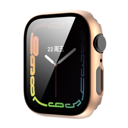 Tempered Glass Film Plating PC Watch Case, For Apple Watch Series 9 / 8 & 7 45mm, For Apple Watch Series 9 / 8 & 7 41mm - DealBuddy