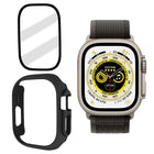 Tempered Glass Film Frosted PC Watch Case