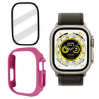 Tempered Glass Film Frosted PC Watch Case