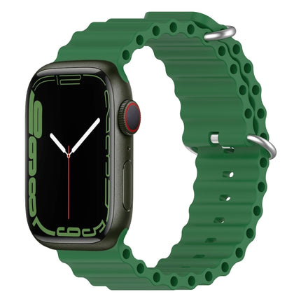 Ocean Silicone Watch Band, For Apple Watch Series 8&7 41mm, For Apple Watch Series 8&7 41mm / SE 2&6&SE&5&4 40mm