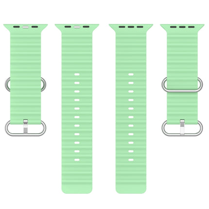 Ocean Silicone Watch Band, For Apple Watch Series 8&7 41mm, For Apple Watch Series 8&7 41mm / SE 2&6&SE&5&4 40mm