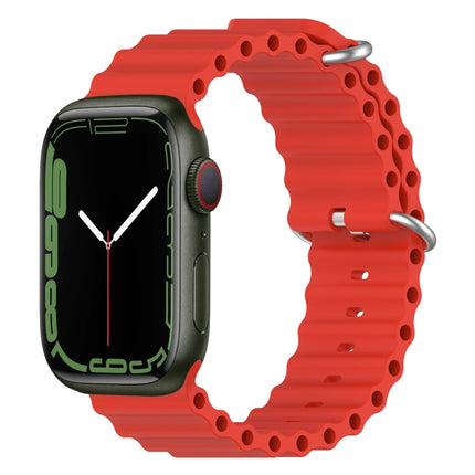 Ocean Silicone Watch Band, For Apple Watch Series 8&7 41mm, For Apple Watch Series 8&7 41mm / SE 2&6&SE&5&4 40mm