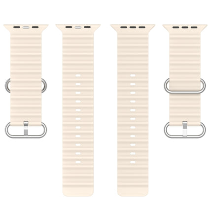 Ocean Silicone Watch Band, For Apple Watch Series 8&7 41mm, For Apple Watch Series 8&7 41mm / SE 2&6&SE&5&4 40mm - DealBuddy