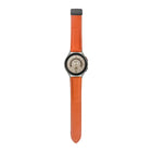 For Samsung Galaxy Watch5 40mm / 44mm Litchi Genuine Leather Watch Band, Black Buckle, Silver Buckle - DealBuddy
