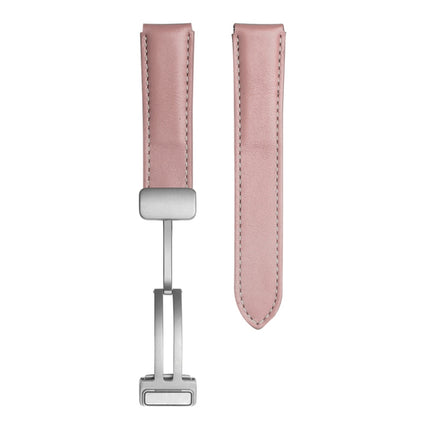 For Samsung Galaxy Watch5 40mm / 44mm Plain Weave Genuine Leather Watch Band