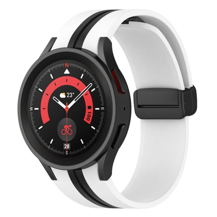 Two-color Stripe Silicone Watch Band, For Samsung Galaxy Watch5 Pro - DealBuddy