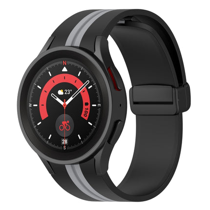 Two-color Stripe Silicone Watch Band, For Samsung Galaxy Watch5 Pro - DealBuddy