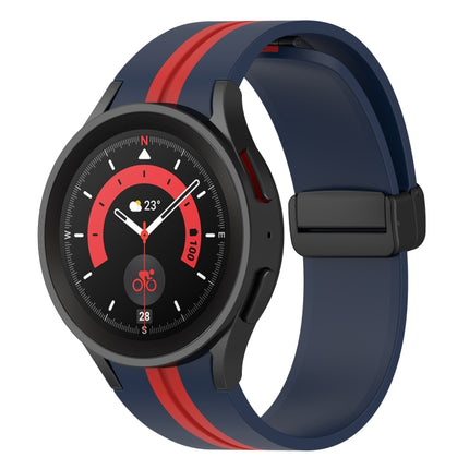 Two-color Stripe Silicone Watch Band, For Samsung Galaxy Watch5 Pro - DealBuddy
