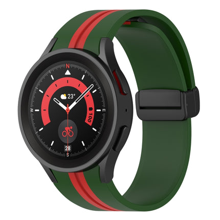 Two-color Stripe Silicone Watch Band, For Samsung Galaxy Watch5 Pro - DealBuddy