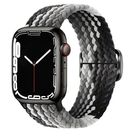 Buckle Nylon Braided Watch Band, For Apple Watch Ultra 49mm / Series 8&7 45mm / SE 2&6&SE&5&4 44mm / 3&2&1 42mm - DealBuddy
