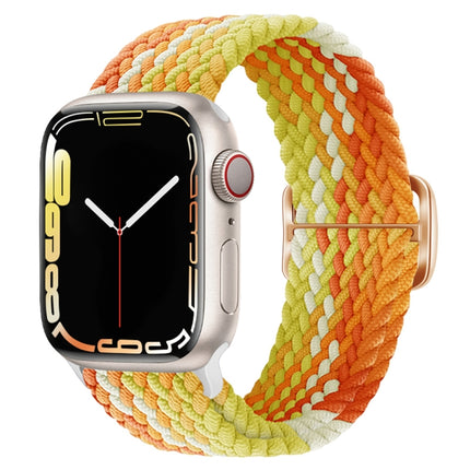 Buckle Nylon Braided Watch Band, For Apple Watch Ultra 49mm / Series 8&7 45mm / SE 2&6&SE&5&4 44mm / 3&2&1 42mm - DealBuddy