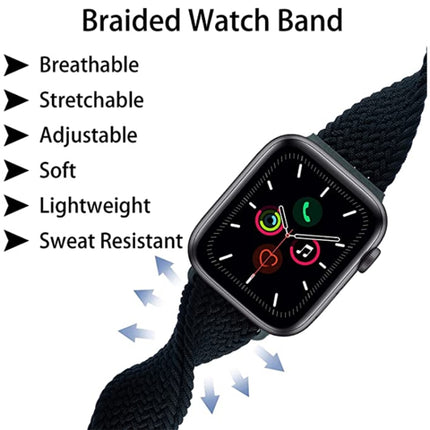 Buckle Nylon Braided Watch Band, For Apple Watch Ultra 49mm / Series 8&7 45mm / SE 2&6&SE&5&4 44mm / 3&2&1 42mm - DealBuddy
