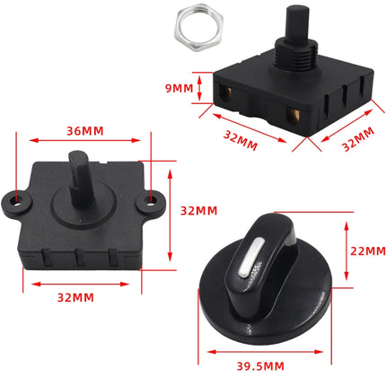 4 Gear 3 Speed Rotary Switch Fan Heater Speed Selector, Type A 2 Pair, Type B 2 Pair - DealBuddy