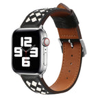 For Apple Watch Series 8&7 41mm / SE 2&6&SE&5&4 40mm / 3&2&1 38mm / Black+Beige