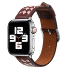 For Apple Watch Series 8&7 41mm / SE 2&6&SE&5&4 40mm / 3&2&1 38mm / Wine Red+Pink