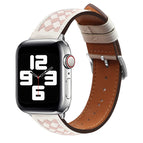 For Apple Watch Series 8&7 41mm / SE 2&6&SE&5&4 40mm / 3&2&1 38mm / Beige+Pink