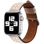 For Apple Watch Series 8&7 41mm / SE 2&6&SE&5&4 40mm / 3&2&1 38mm / Apricot+Beige