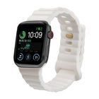 Reverse Buckle Silicone Watch Band, For Apple Watch Ultra 49mm / Series 8&7 45mm / SE 2&6&SE&5&4 44mm / 3&2&1 42mm, For Apple Watch Series 8&7 41mm / SE 2&6&SE&5&4 40mm / 3&2&1 38mm - DealBuddy