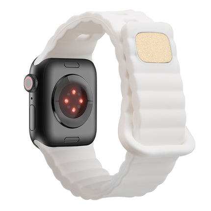Reverse Buckle Silicone Watch Band, For Apple Watch Ultra 49mm / Series 8&7 45mm / SE 2&6&SE&5&4 44mm / 3&2&1 42mm, For Apple Watch Series 8&7 41mm / SE 2&6&SE&5&4 40mm / 3&2&1 38mm - DealBuddy