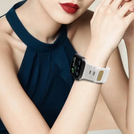 Reverse Buckle Silicone Watch Band, For Apple Watch Ultra 49mm / Series 8&7 45mm / SE 2&6&SE&5&4 44mm / 3&2&1 42mm, For Apple Watch Series 8&7 41mm / SE 2&6&SE&5&4 40mm / 3&2&1 38mm - DealBuddy