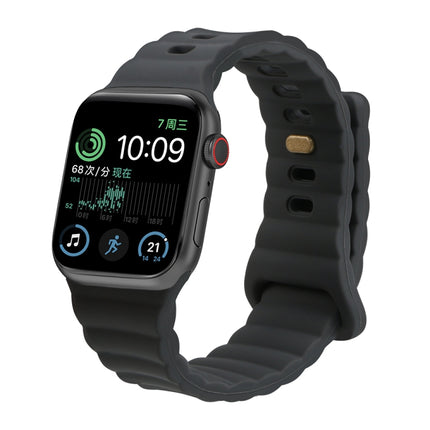 Reverse Buckle Silicone Watch Band, For Apple Watch Ultra 49mm / Series 8&7 45mm / SE 2&6&SE&5&4 44mm / 3&2&1 42mm, For Apple Watch Series 8&7 41mm / SE 2&6&SE&5&4 40mm / 3&2&1 38mm - DealBuddy