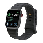 Reverse Buckle Silicone Watch Band, For Apple Watch Ultra 49mm / Series 8&7 45mm / SE 2&6&SE&5&4 44mm / 3&2&1 42mm, For Apple Watch Series 8&7 41mm / SE 2&6&SE&5&4 40mm / 3&2&1 38mm - DealBuddy