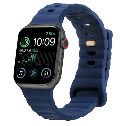 Reverse Buckle Silicone Watch Band, For Apple Watch Ultra 49mm / Series 8&7 45mm / SE 2&6&SE&5&4 44mm / 3&2&1 42mm, For Apple Watch Series 8&7 41mm / SE 2&6&SE&5&4 40mm / 3&2&1 38mm - DealBuddy