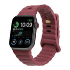 For Apple Watch Series 8&7 41mm / SE 2&6&SE&5&4 40mm / 3&2&1 38mm / Wine Red