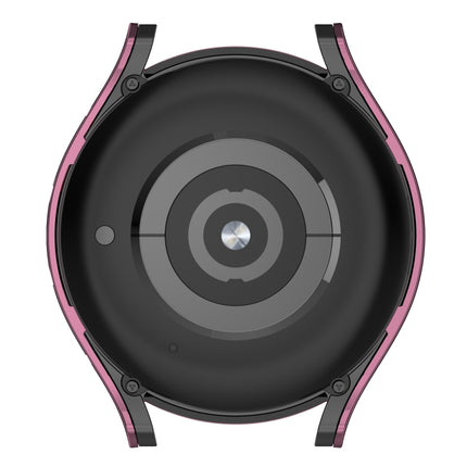 Hanging Sculpture Two-color Protective Watch Case with Tempered Glass Film, For Samsung Galaxy Watch5 Pro 45mm, For Samsung Galaxy Watch5 40mm, For Samsung Galaxy Watch5 44mm, For Samsung Galaxy Watch4 40mm, For Samsung Galaxy Watch4 44mm - DealBuddy