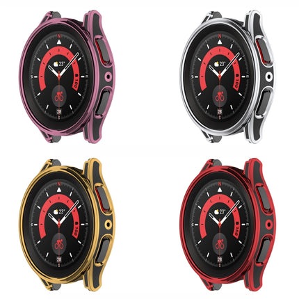 Hanging Sculpture Two-color Protective Watch Case with Tempered Glass Film - DealBuddy