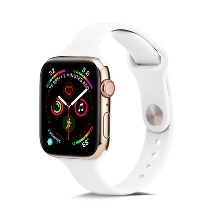 Thin Silicone Replacement Wrist Strap Watchband, For Apple Watch 5/4 44mm & 3/2/1 42mm, For Apple Watch 5/4 40mm & 3/2/1 38mm - DealBuddy