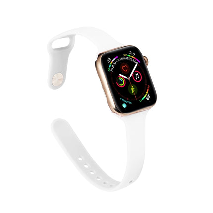Thin Silicone Replacement Wrist Strap Watchband, For Apple Watch 5/4 44mm & 3/2/1 42mm, For Apple Watch 5/4 40mm & 3/2/1 38mm - DealBuddy