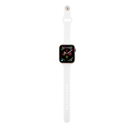 Thin Silicone Replacement Wrist Strap Watchband, For Apple Watch 5/4 44mm & 3/2/1 42mm, For Apple Watch 5/4 40mm & 3/2/1 38mm - DealBuddy