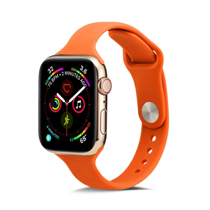 Thin Silicone Replacement Wrist Strap Watchband, For Apple Watch 5/4 44mm & 3/2/1 42mm, For Apple Watch 5/4 40mm & 3/2/1 38mm - DealBuddy